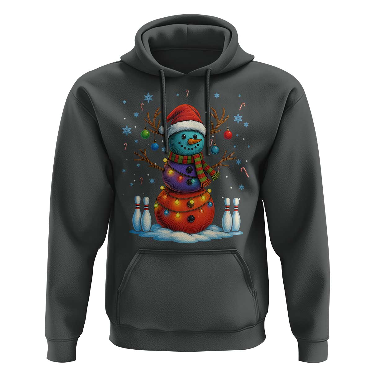 Funny Bowling Christmas Hoodie Gift For Bowler - Wonder Print Shop