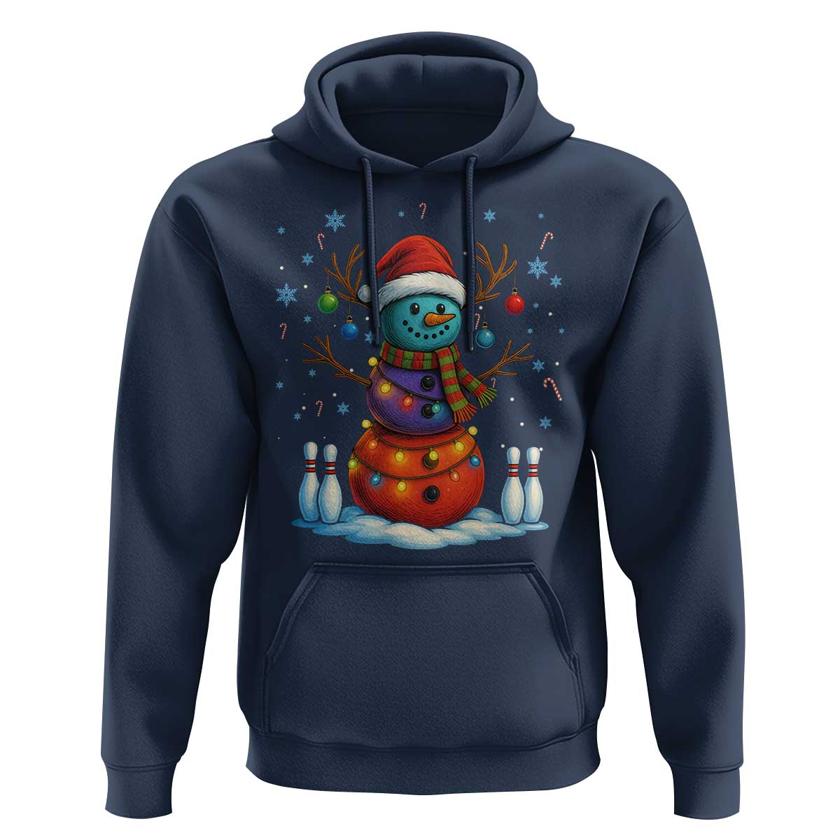 Funny Bowling Christmas Hoodie Gift For Bowler - Wonder Print Shop
