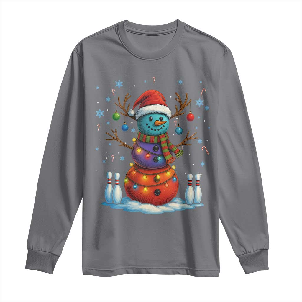 Funny Bowling Christmas Long Sleeve Shirt Gift For Bowler - Wonder Print Shop