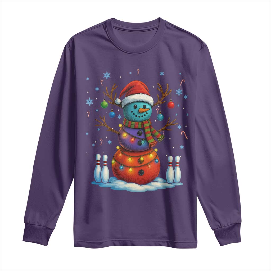 Funny Bowling Christmas Long Sleeve Shirt Gift For Bowler - Wonder Print Shop