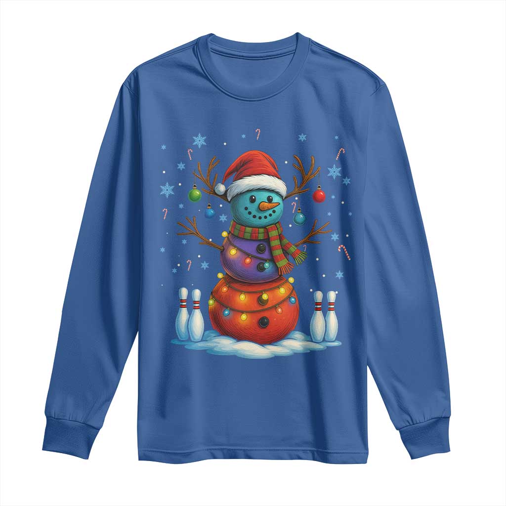 Funny Bowling Christmas Long Sleeve Shirt Gift For Bowler - Wonder Print Shop