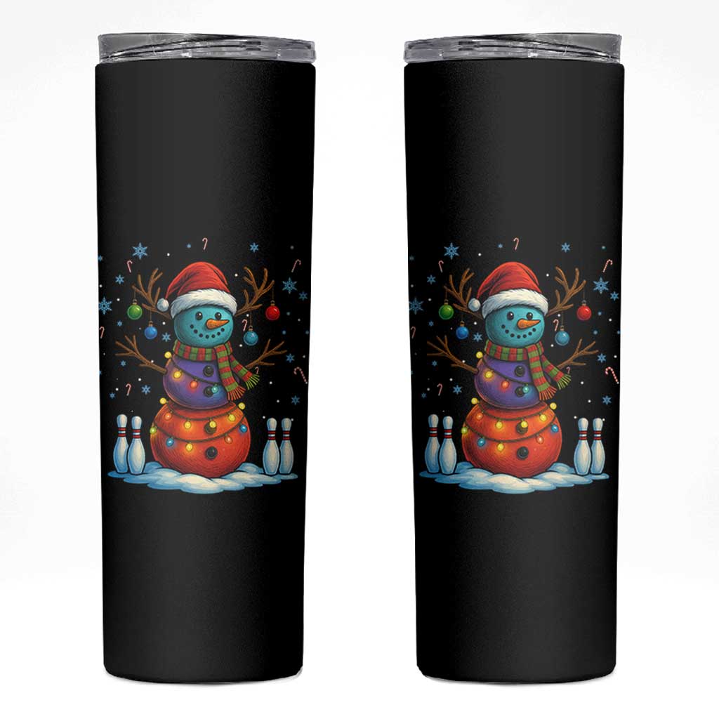 Funny Bowling Christmas Skinny Tumbler Gift For Bowler - Wonder Print Shop