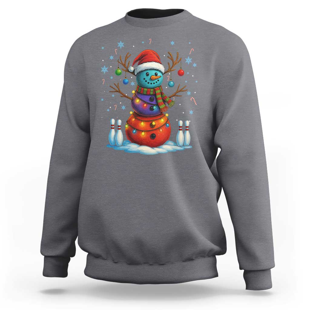 Funny Bowling Christmas Sweatshirt Gift For Bowler - Wonder Print Shop