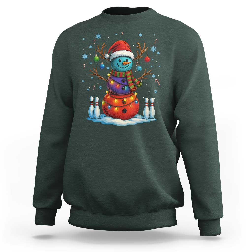 Funny Bowling Christmas Sweatshirt Gift For Bowler - Wonder Print Shop