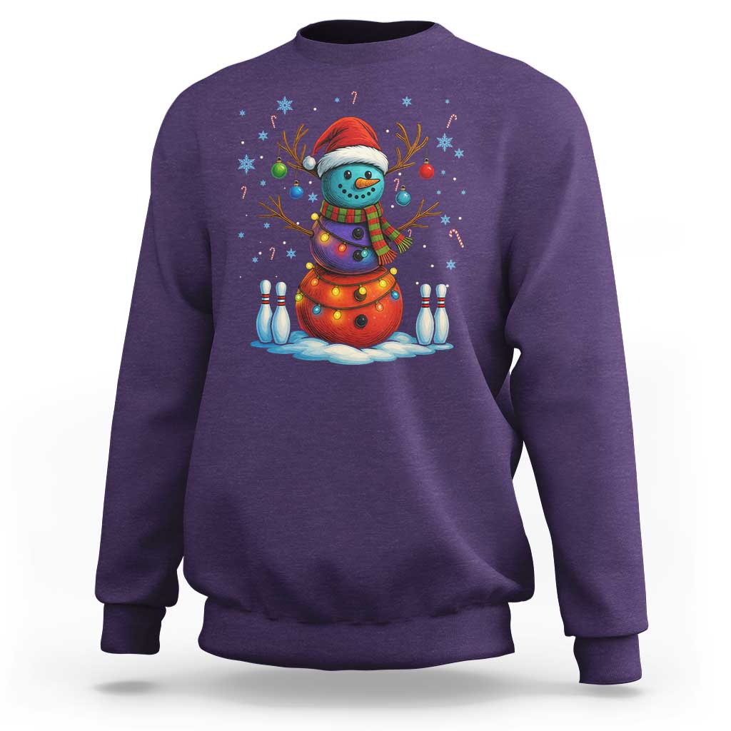 Funny Bowling Christmas Sweatshirt Gift For Bowler - Wonder Print Shop
