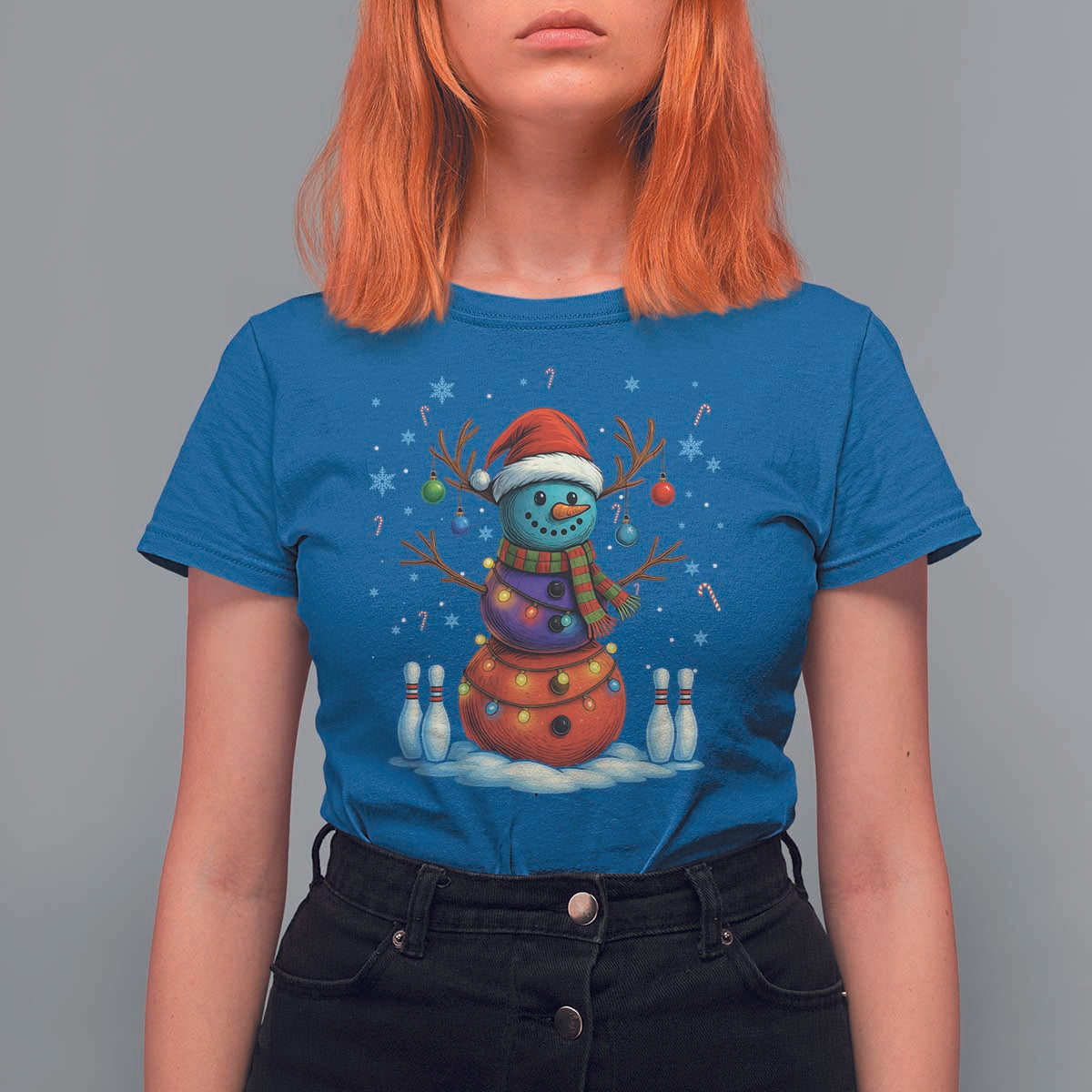 Funny Bowling Christmas T Shirt For Women Gift For Bowler - Wonder Print Shop