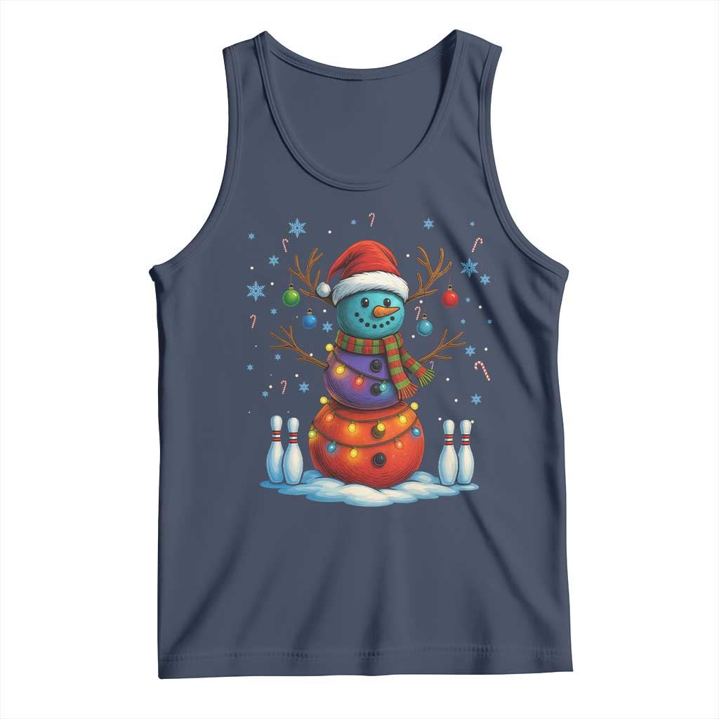 Funny Bowling Christmas Tank Top Gift For Bowler - Wonder Print Shop