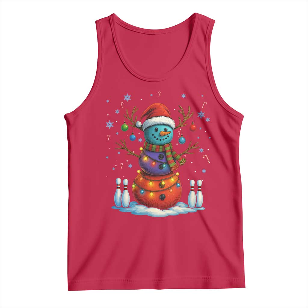 Funny Bowling Christmas Tank Top Gift For Bowler - Wonder Print Shop