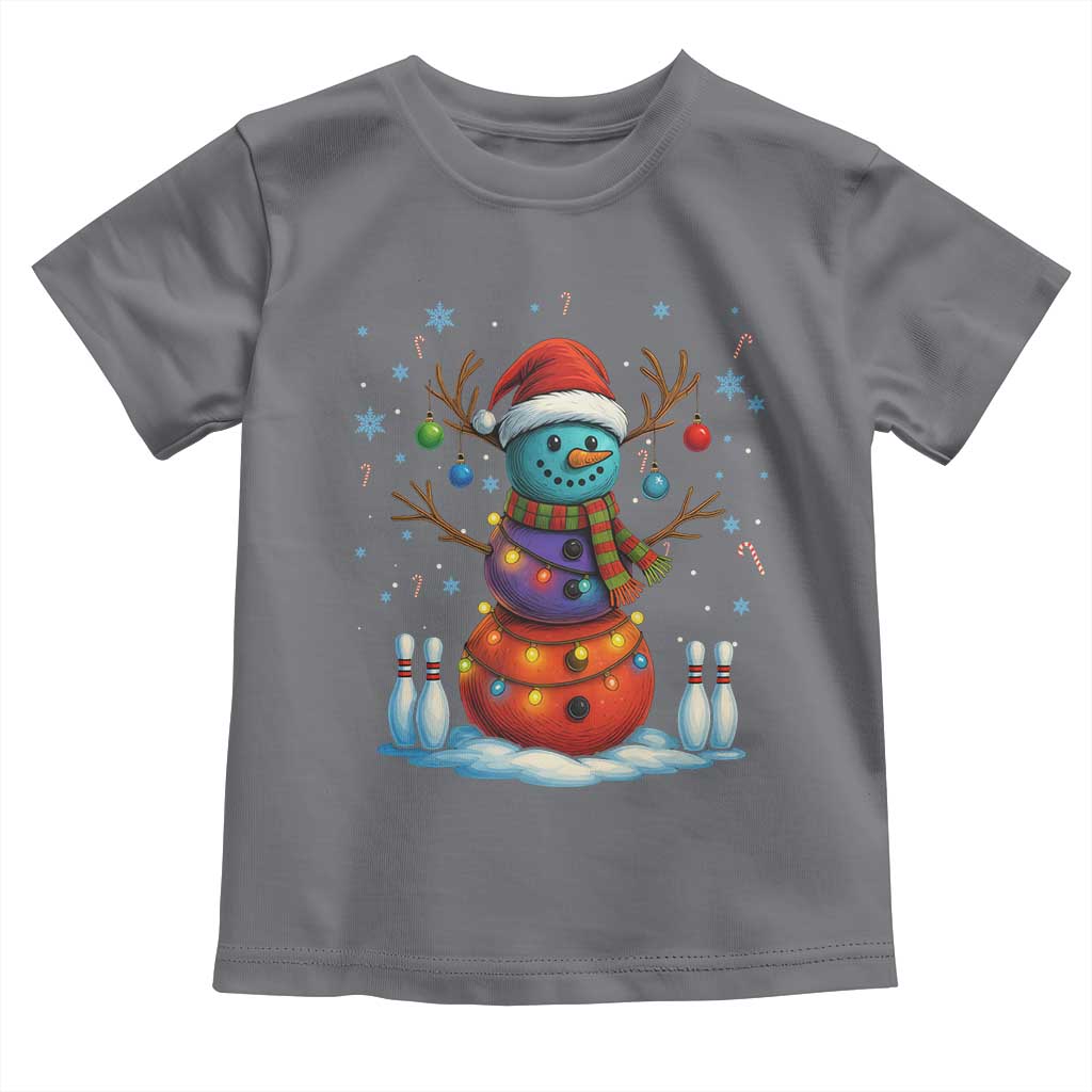 Funny Bowling Christmas Toddler T Shirt Gift For Bowler - Wonder Print Shop