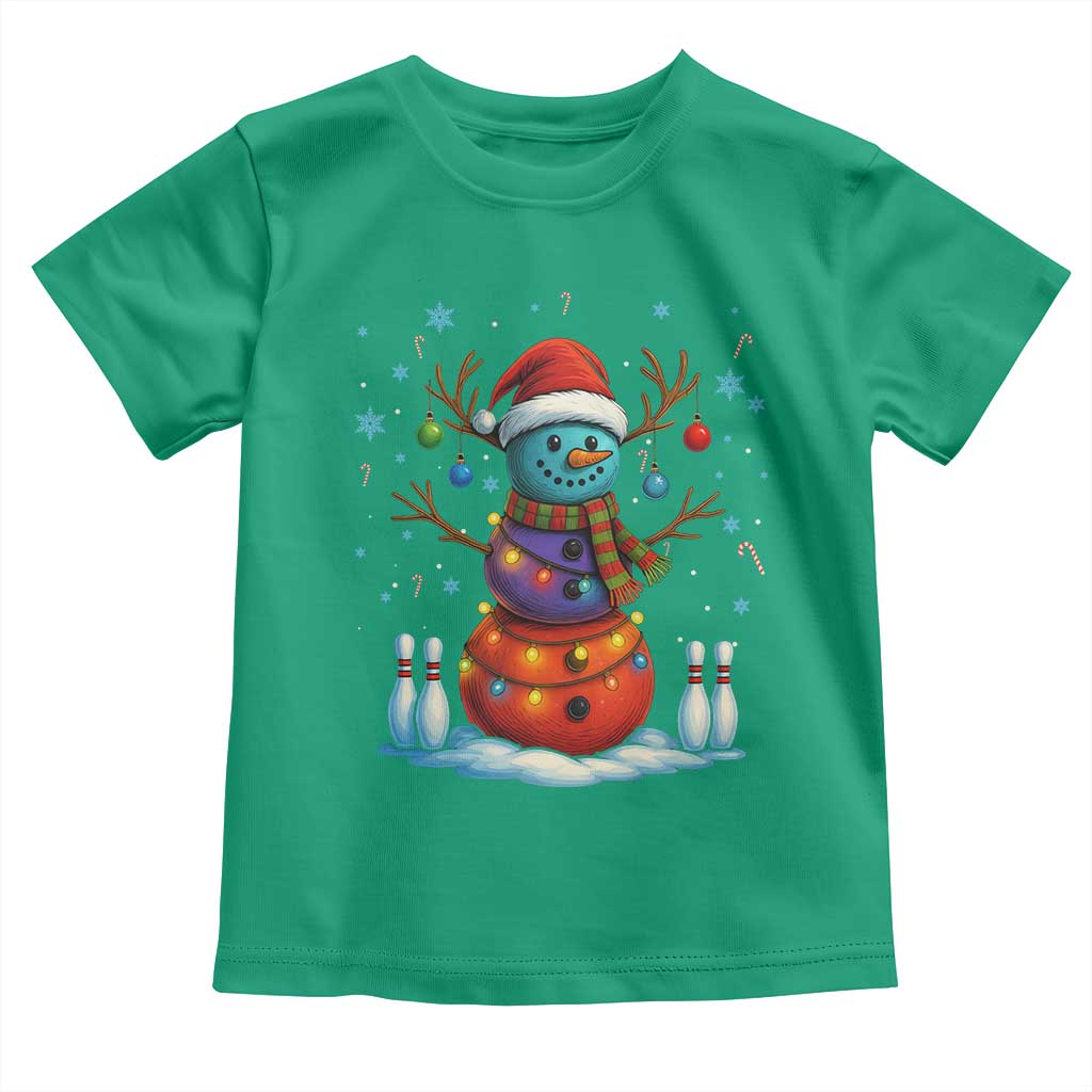 Funny Bowling Christmas Toddler T Shirt Gift For Bowler - Wonder Print Shop