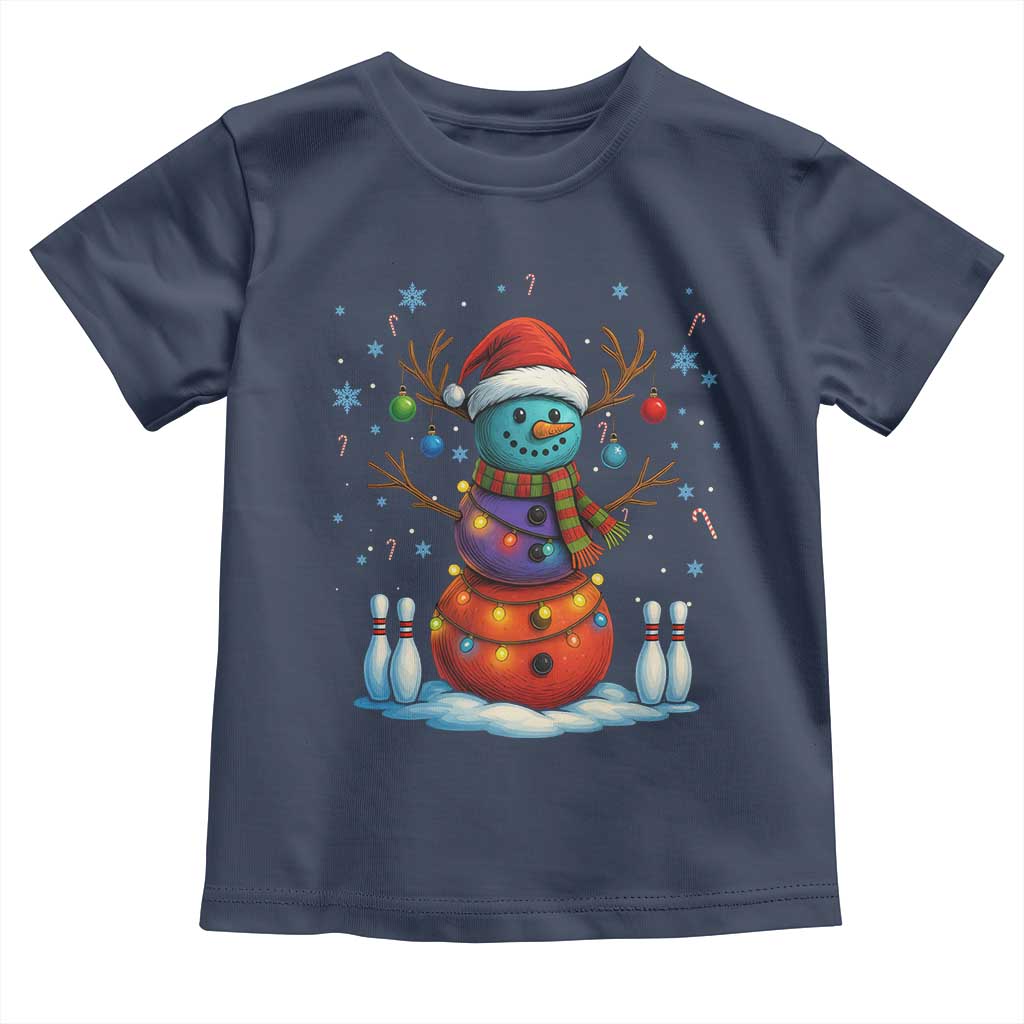 Funny Bowling Christmas Toddler T Shirt Gift For Bowler - Wonder Print Shop