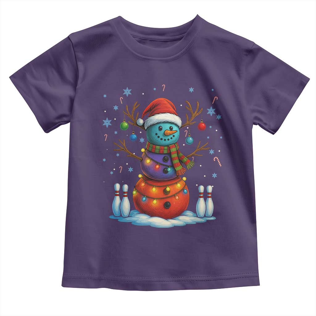 Funny Bowling Christmas Toddler T Shirt Gift For Bowler - Wonder Print Shop