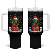 Funny Bowling Christmas Tumbler With Handle Gift For Bowler - Wonder Print Shop