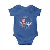 Rollin With My Snowmies Baby Onesie Bowling Xmas Gift - Wonder Print Shop