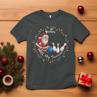 Rollin With My Snowmies T Shirt Bowling Xmas Gift - Wonder Print Shop