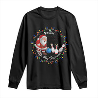 Rollin With My Snowmies Long Sleeve Shirt Bowling Xmas Gift - Wonder Print Shop