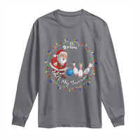Rollin With My Snowmies Long Sleeve Shirt Bowling Xmas Gift - Wonder Print Shop