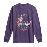 Rollin With My Snowmies Long Sleeve Shirt Bowling Xmas Gift - Wonder Print Shop