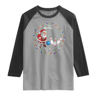 Rollin With My Snowmies Raglan Shirt Bowling Xmas Gift - Wonder Print Shop