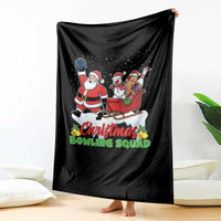 Christmas Bowling Squad Throw Blanket Funny Holiday Bowler - Wonder Print Shop