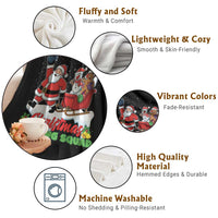 Christmas Bowling Squad Throw Blanket Funny Holiday Bowler - Wonder Print Shop