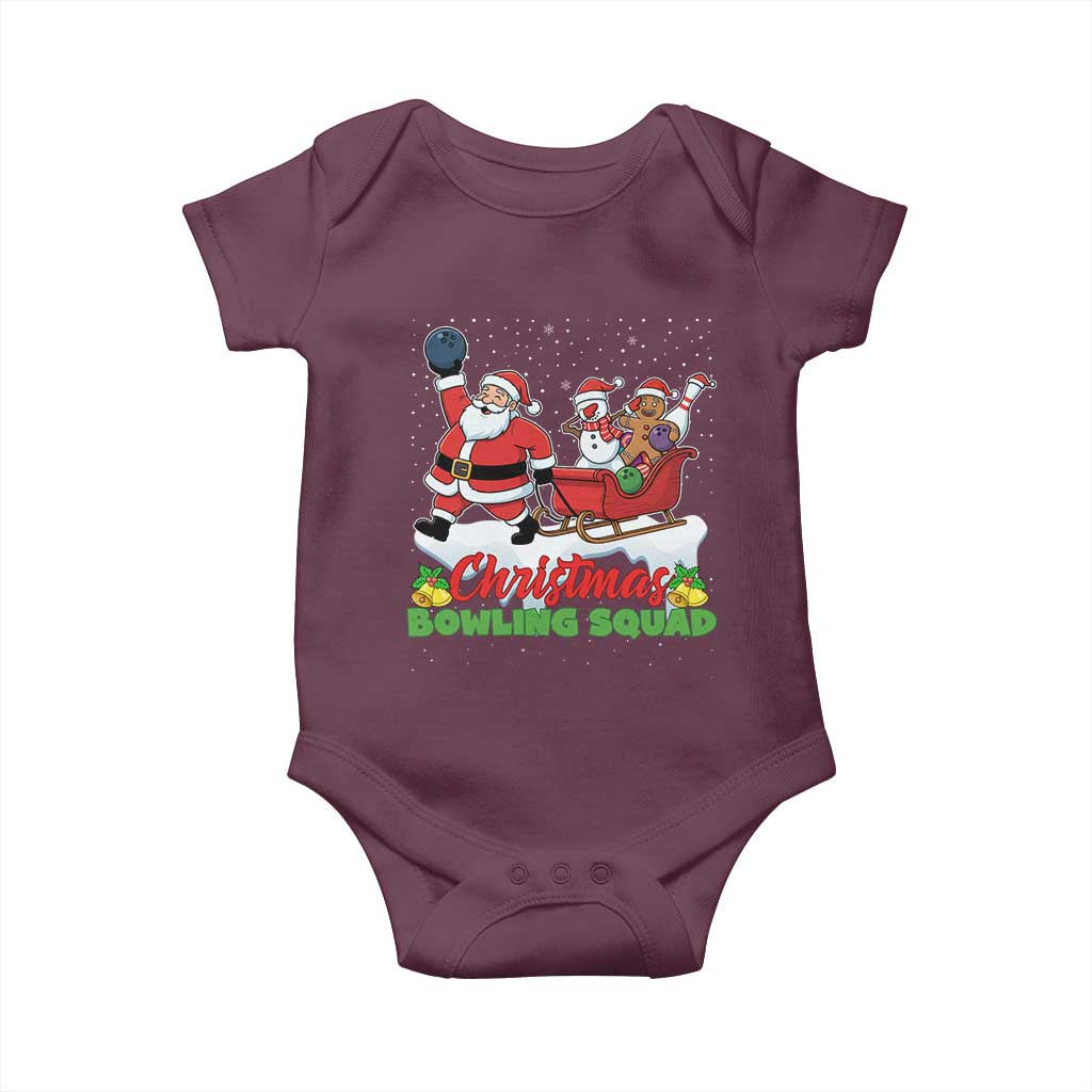 Christmas Bowling Squad Baby Onesie Funny Holiday Bowler - Wonder Print Shop