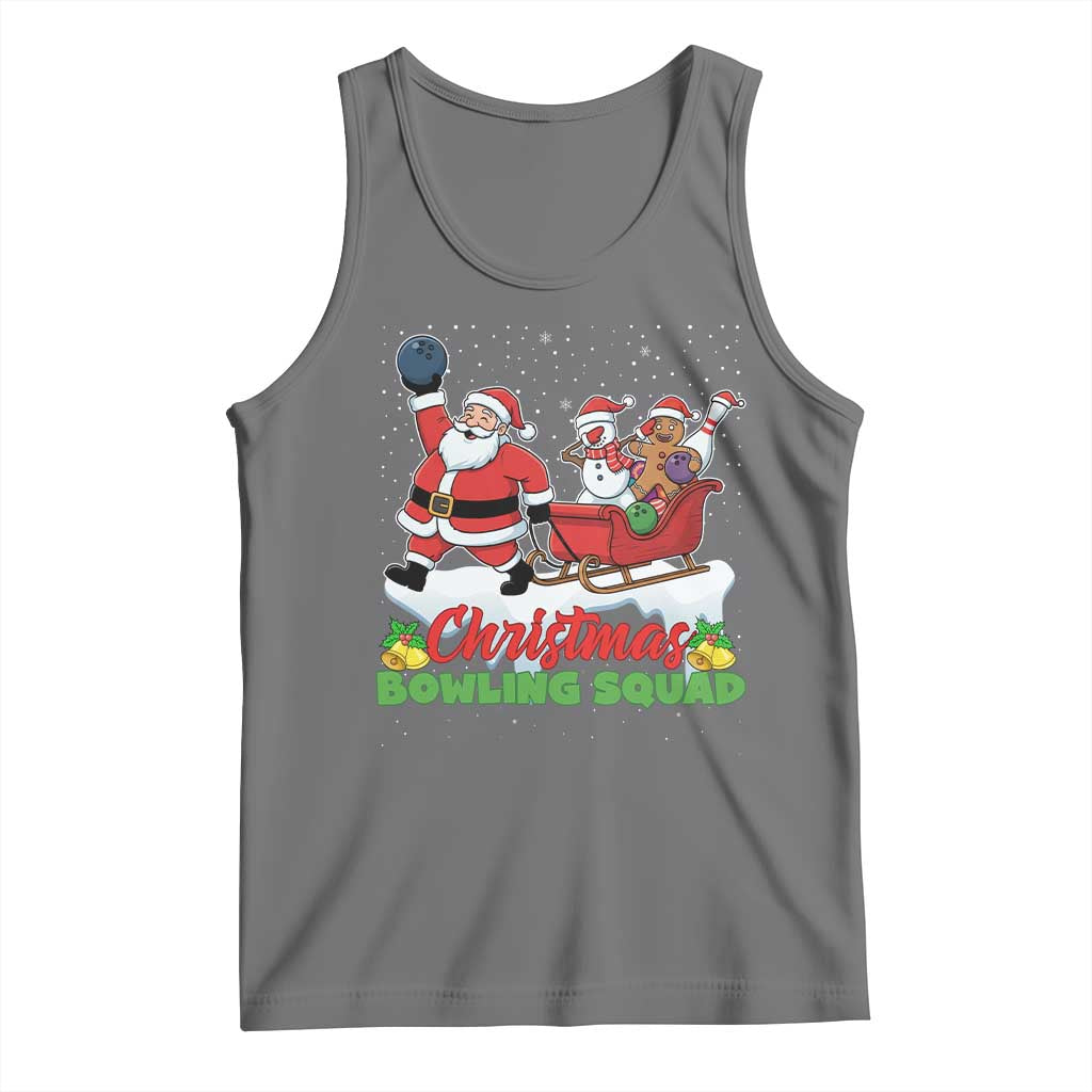 Christmas Bowling Squad Tank Top Funny Holiday Bowler - Wonder Print Shop