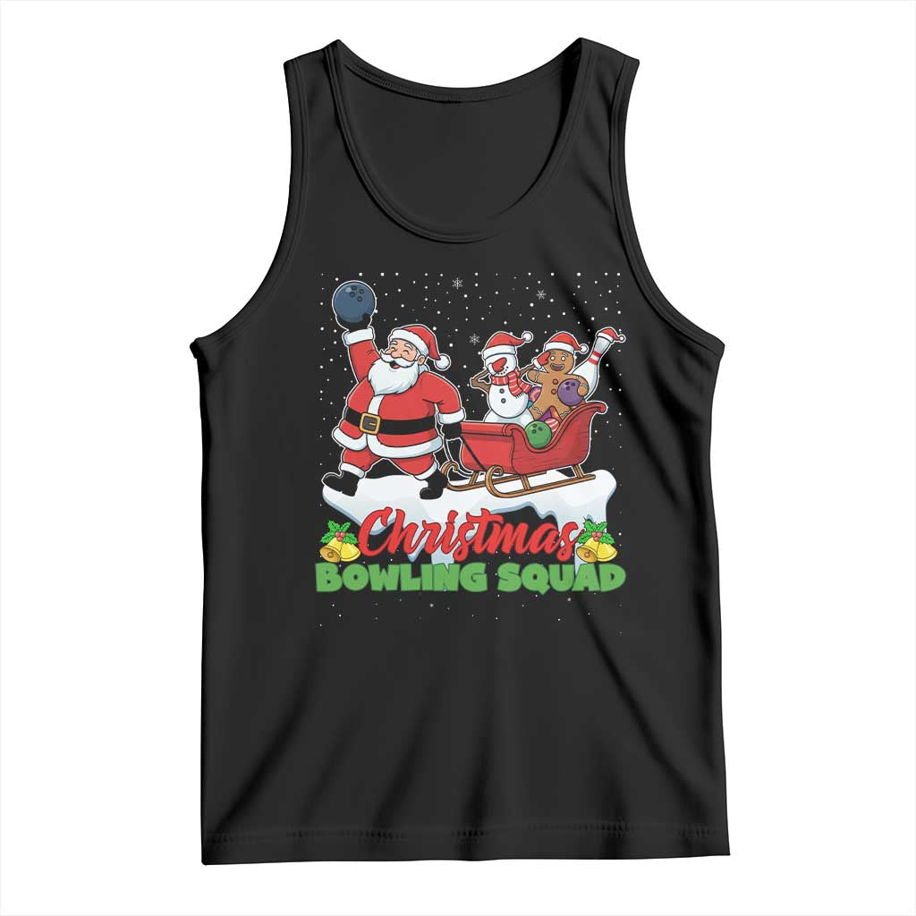 Christmas Bowling Squad Tank Top Funny Holiday Bowler - Wonder Print Shop