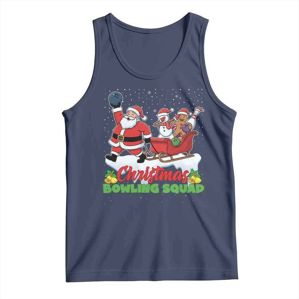 Christmas Bowling Squad Tank Top Funny Holiday Bowler - Wonder Print Shop