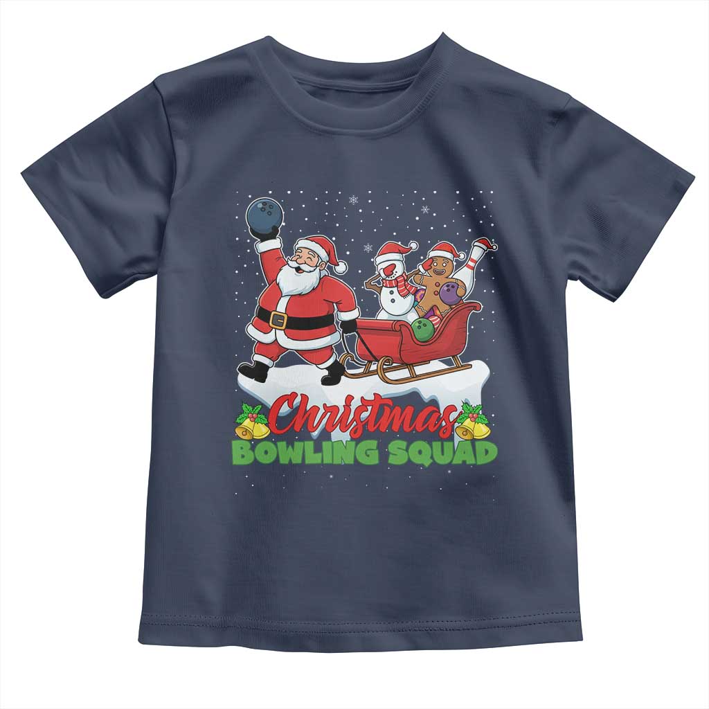 Christmas Bowling Squad Toddler T Shirt Funny Holiday Bowler - Wonder Print Shop