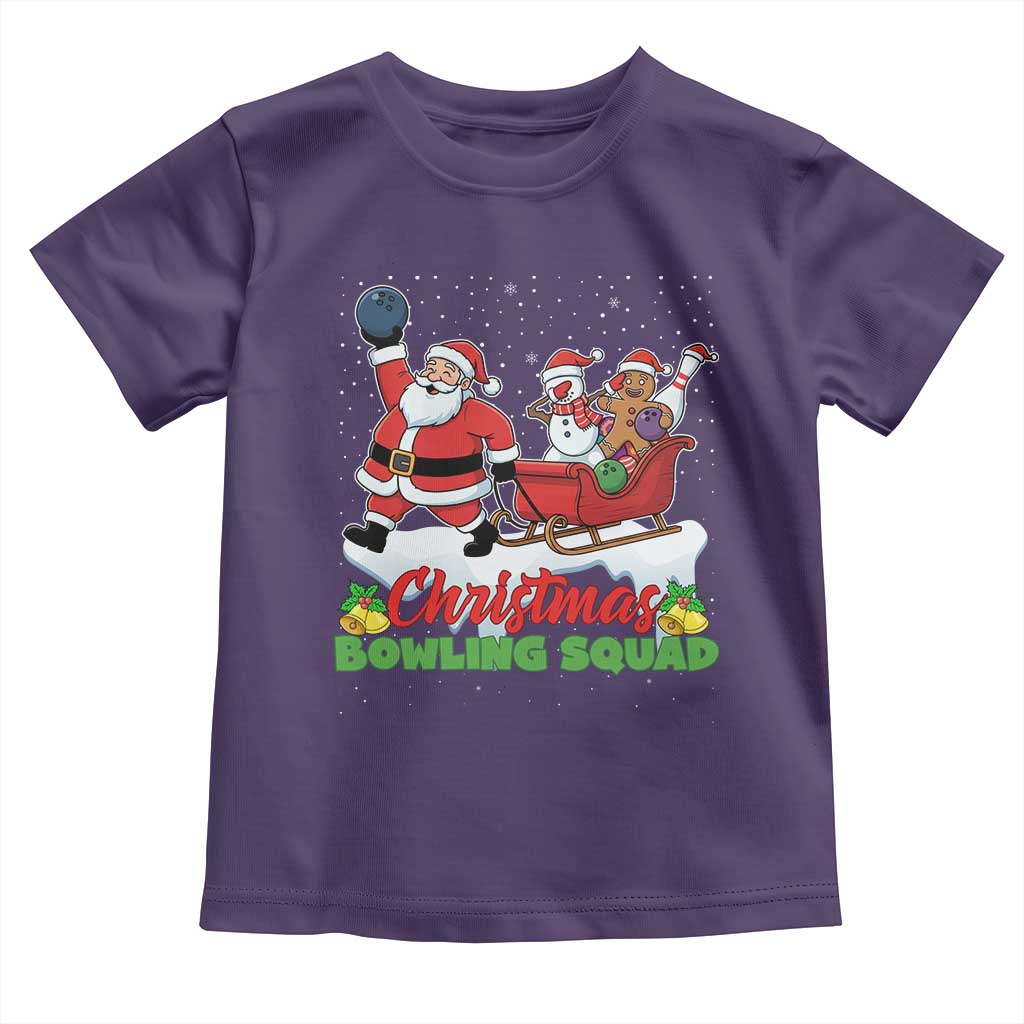 Christmas Bowling Squad Toddler T Shirt Funny Holiday Bowler - Wonder Print Shop