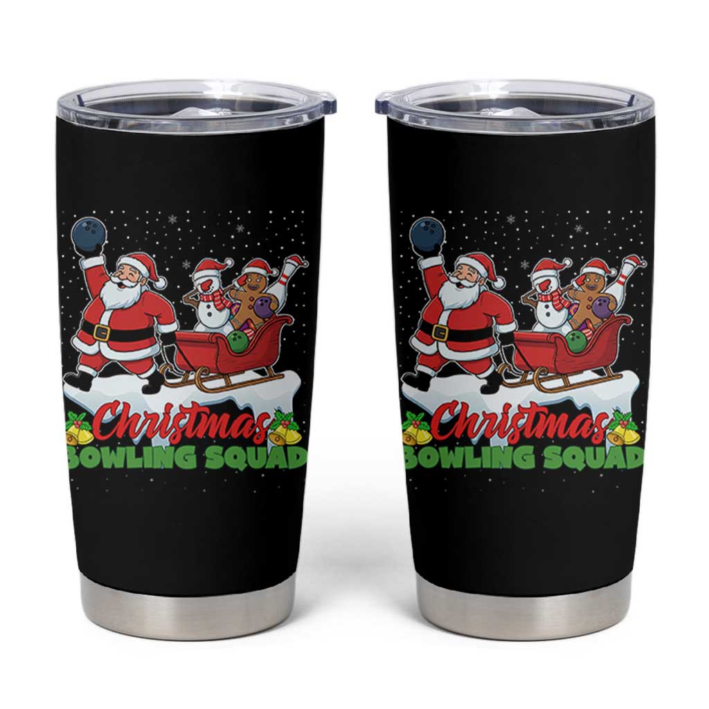 Christmas Bowling Squad Tumbler Cup Funny Holiday Bowler - Wonder Print Shop