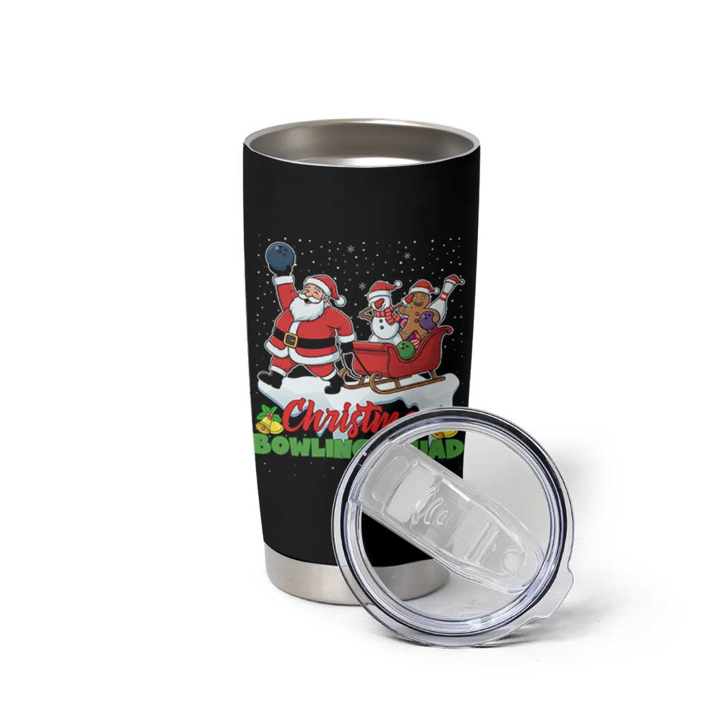 Christmas Bowling Squad Tumbler Cup Funny Holiday Bowler - Wonder Print Shop