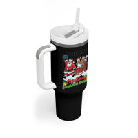 Christmas Bowling Squad Tumbler With Handle Funny Holiday Bowler - Wonder Print Shop