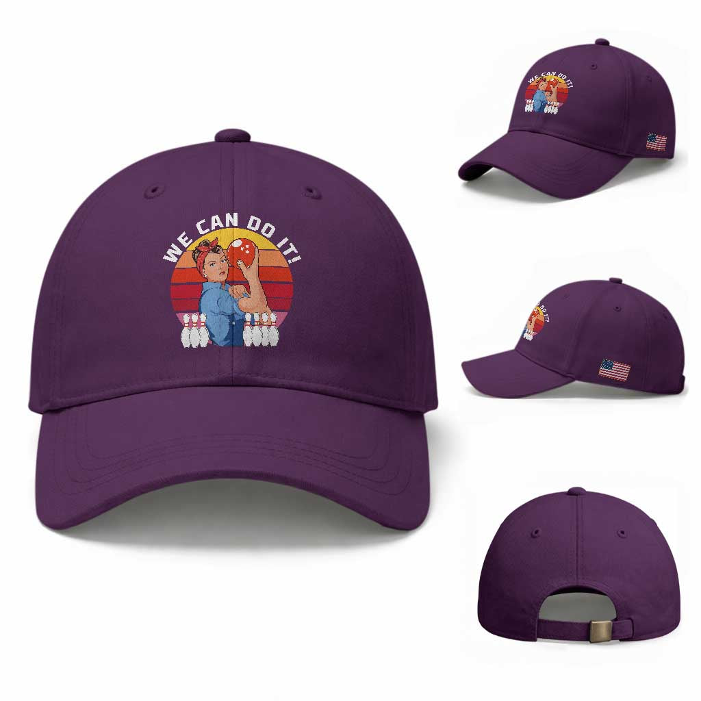 Feminist Bowling Baseball Cap We Can Do It