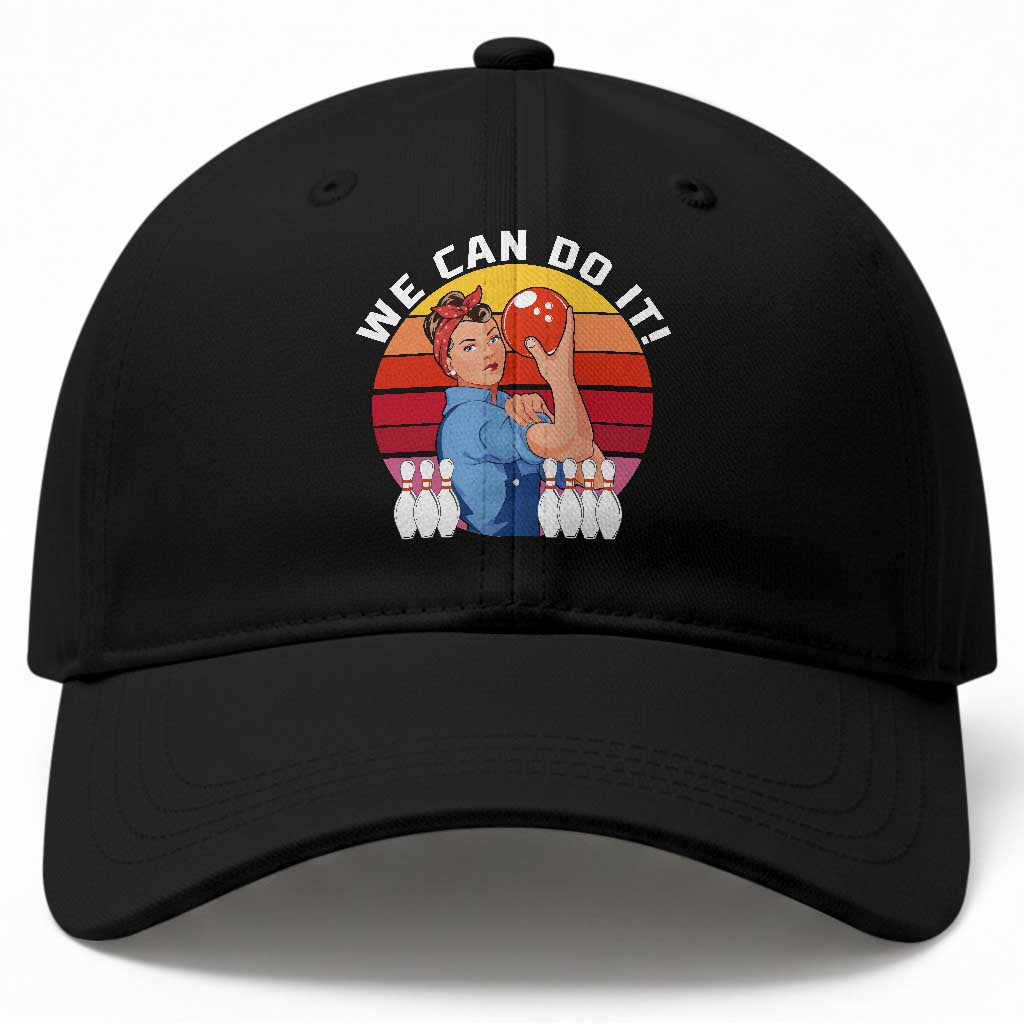 Feminist Bowling Baseball Cap We Can Do It