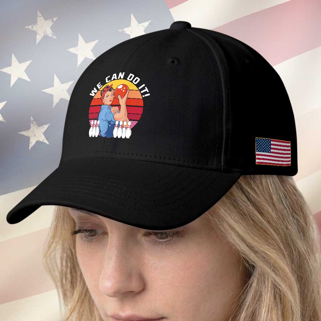 Feminist Bowling Baseball Cap We Can Do It