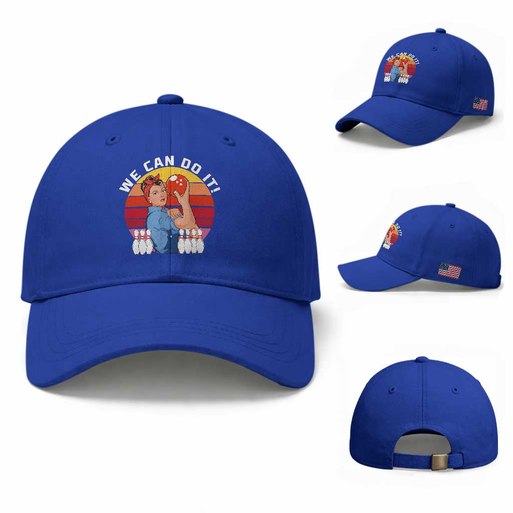 Feminist Bowling Baseball Cap We Can Do It