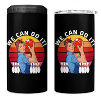 Feminist Bowling 4 in 1 Can Cooler Tumbler We Can Do It - Wonder Print Shop