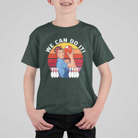 Feminist Bowling T Shirt For Kid We Can Do It - Wonder Print Shop