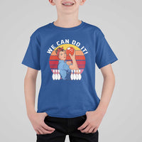 Feminist Bowling T Shirt For Kid We Can Do It - Wonder Print Shop