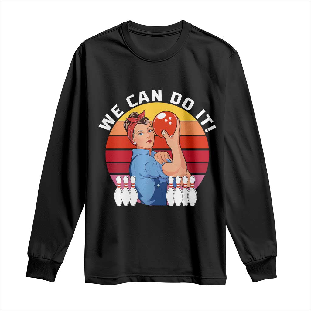 Feminist Bowling Long Sleeve Shirt We Can Do It - Wonder Print Shop