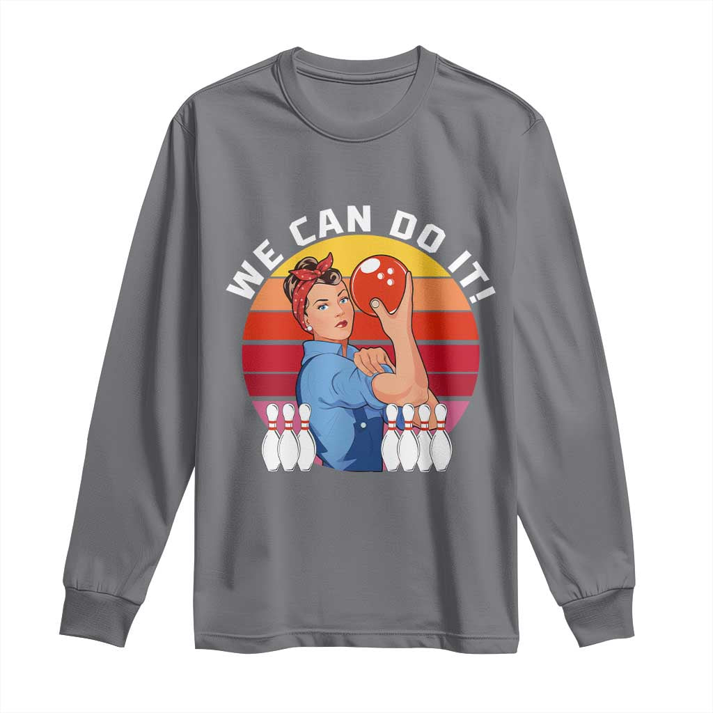Feminist Bowling Long Sleeve Shirt We Can Do It - Wonder Print Shop