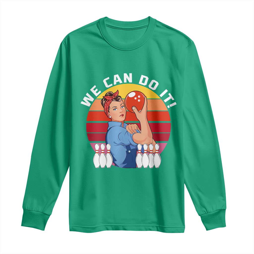 Feminist Bowling Long Sleeve Shirt We Can Do It - Wonder Print Shop