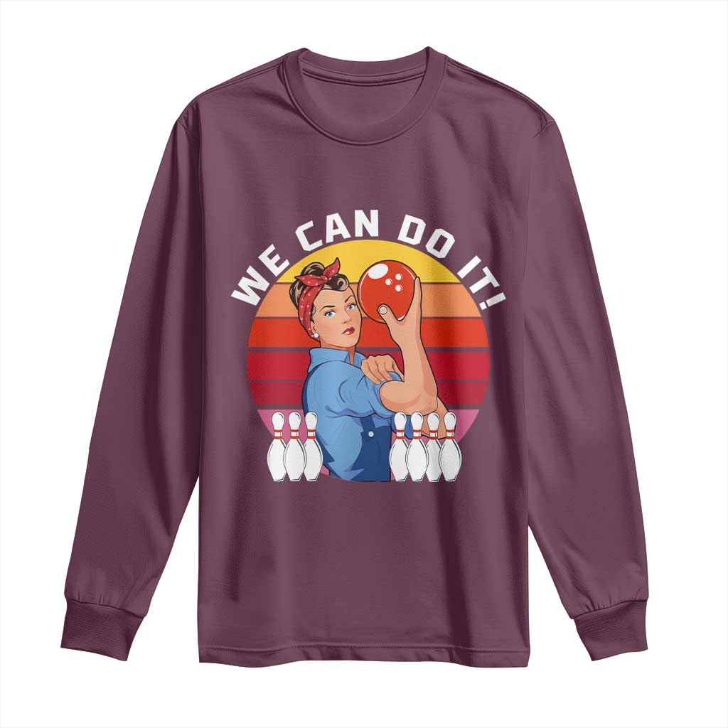 Feminist Bowling Long Sleeve Shirt We Can Do It - Wonder Print Shop