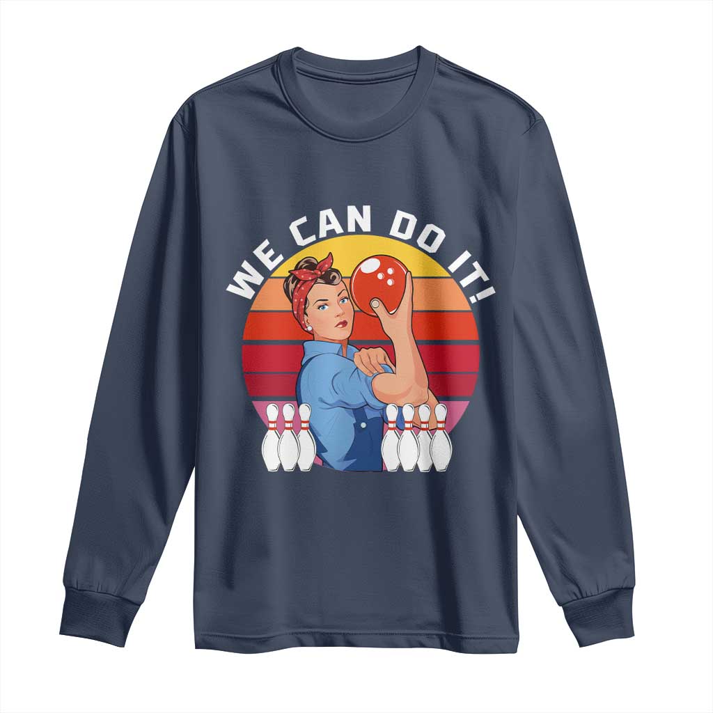 Feminist Bowling Long Sleeve Shirt We Can Do It - Wonder Print Shop