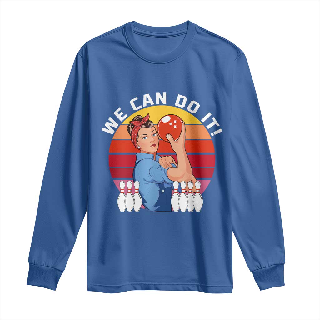 Feminist Bowling Long Sleeve Shirt We Can Do It - Wonder Print Shop