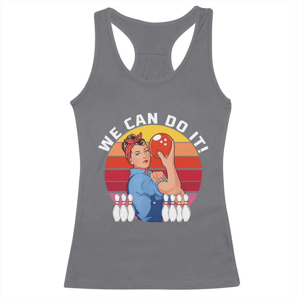 Feminist Bowling Racerback Tank Top We Can Do It - Wonder Print Shop
