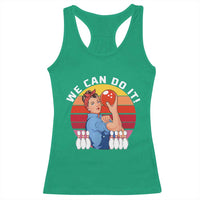 Feminist Bowling Racerback Tank Top We Can Do It - Wonder Print Shop