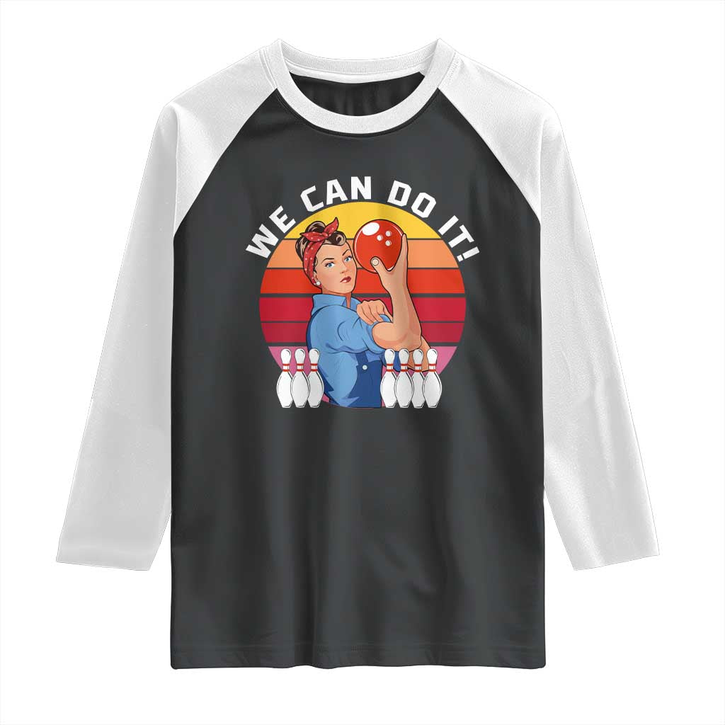 Feminist Bowling Raglan Shirt We Can Do It - Wonder Print Shop